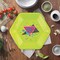 8 Ct. Neon 90s Party Paper Dinner Plates Funky Retro Design 9"